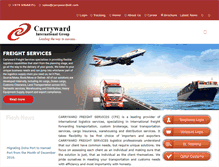 Tablet Screenshot of carrywardinternational.com